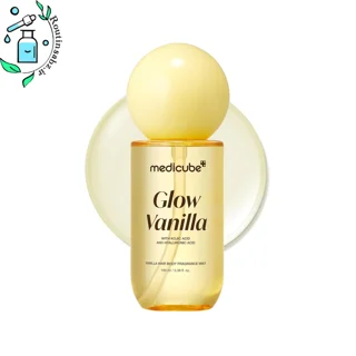 بادی میست وانیلا Glow Vanilla مدیکوب 100 ميل و 250 ميل | Hair & Body Fragrance Mist