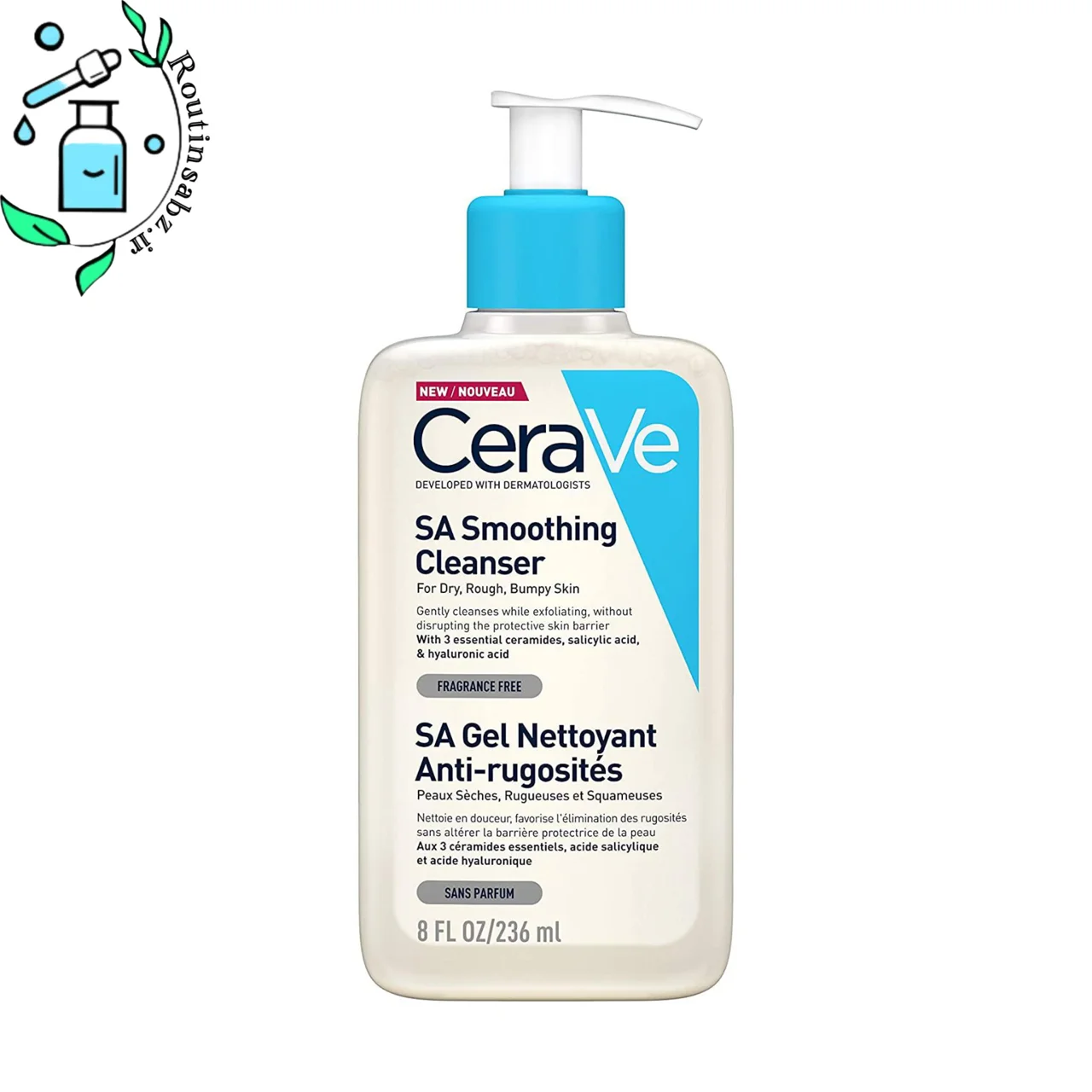 ژل شوینده سراوی پوست خشک و زبر | CeraVe SA Smoothing Cleanser