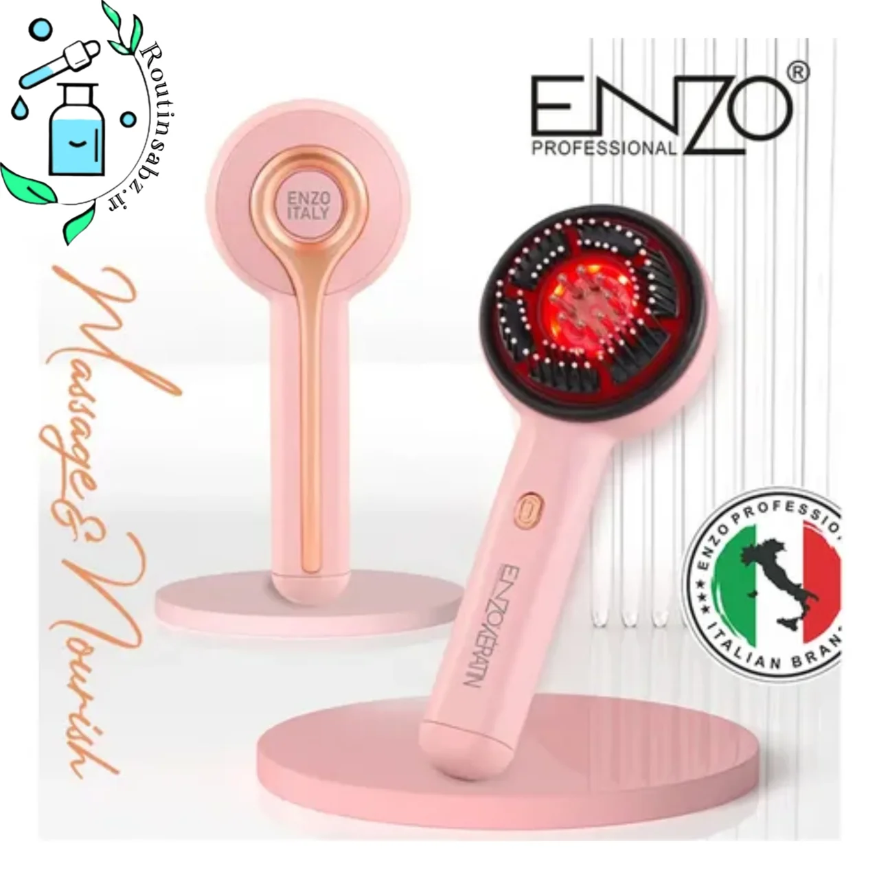 ماساژور سر و اسکالپ چندکاره کراتین انزو مدل EN-4004 همراه با مخزن روغ
