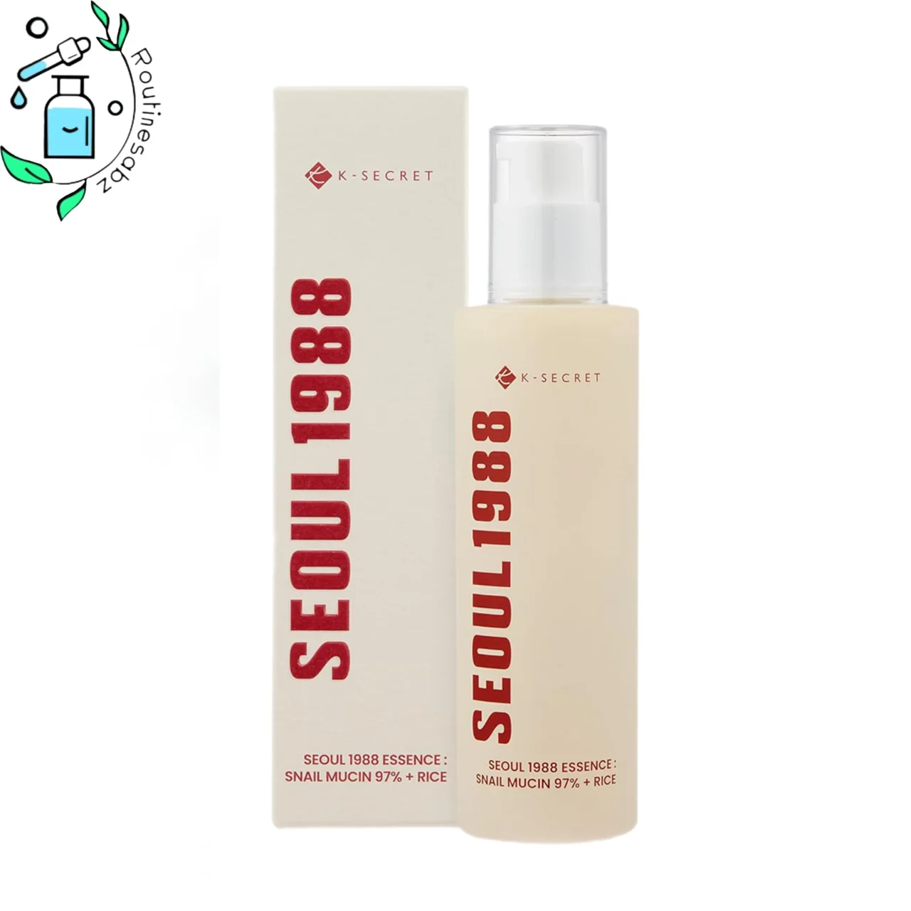 اسنس موسین حلزون و برنج سئول 1988 کی سکرت K-SECRET SEOUL 1988 Essence Snail Mucin 97% + Rice