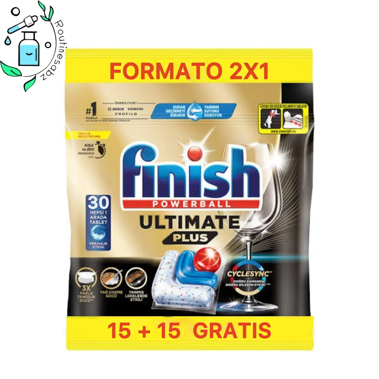 قرص ماشین ظرفشویی فینیش کوانتوم اولتیمیت پلاس 30 عددى finish POWERBALL ULTIMATE PLUS