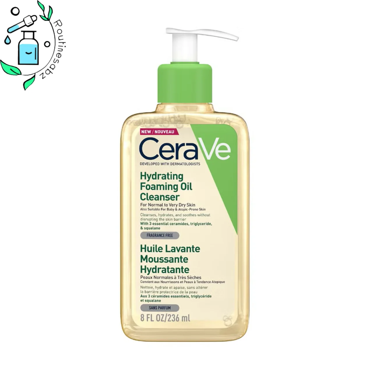 شوینده روغنی آبرسان فومدار | Hydrating Foaming Oil Cleanser مناسب پوست خشک و حساس ا