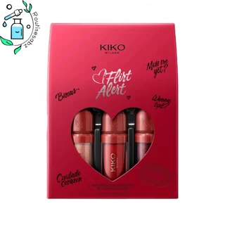 پك برق لب 3 بعدي مينى كيكو Flirt Alert Mini Kisses Maxi Shine Kit 3d Hydra Lip Gloss Set of 3 mini 3