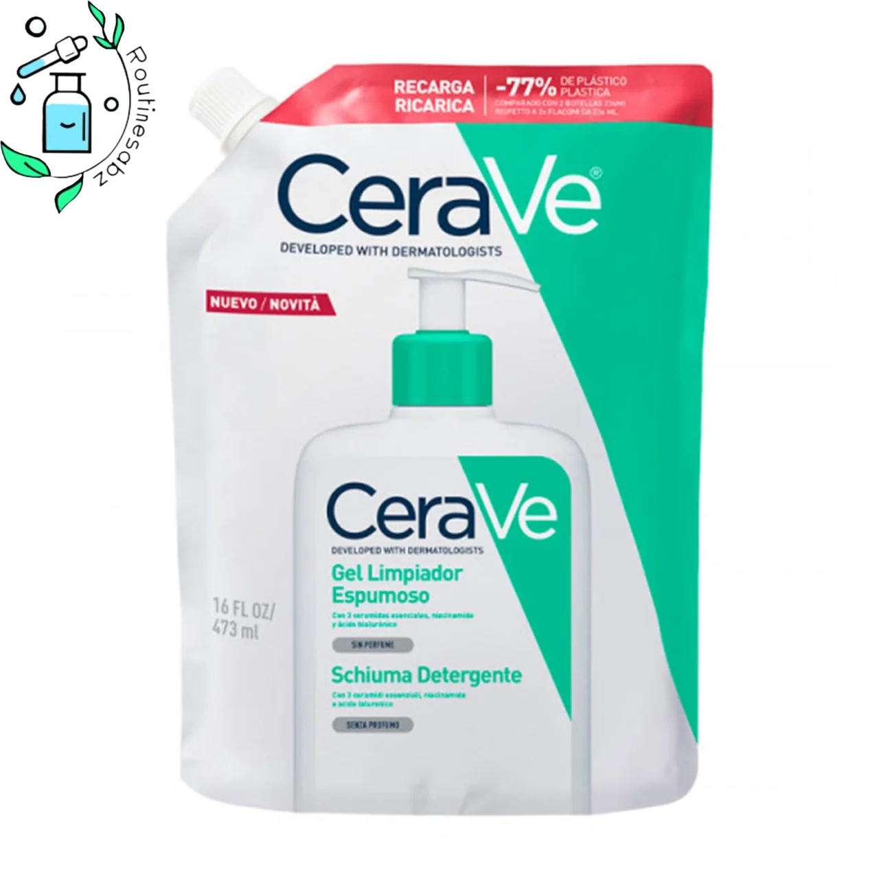 فوم شستشوی صورت سراوی اقتصادى پوست نرمال تا چرب CeraVe Gel Limpiador Espumoso