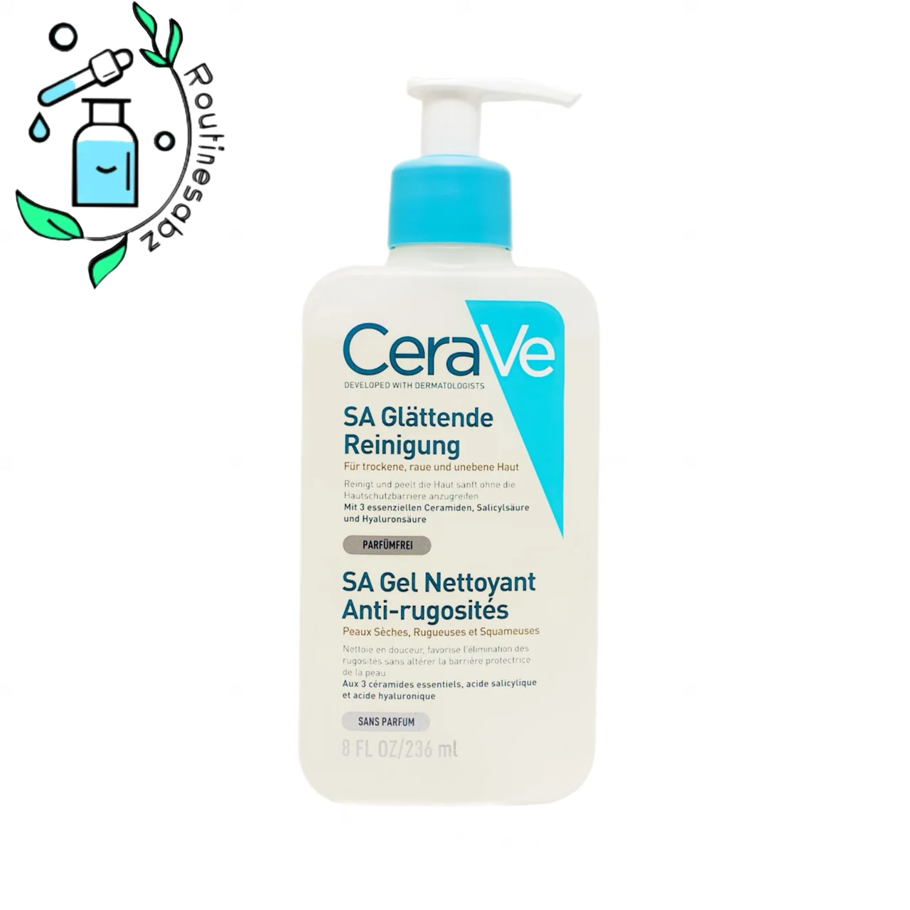 ژل شوینده سراوی پوست خشك و بامپي و حساس Sa Smoothing Cleanser