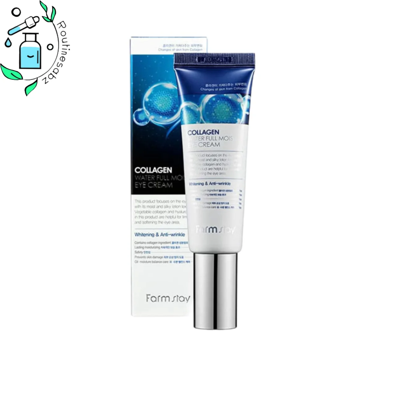 کرم دور چشم آبرسان کلاژن فارم استی  Farm Stay Collagen Water Full Moist Eye Cream