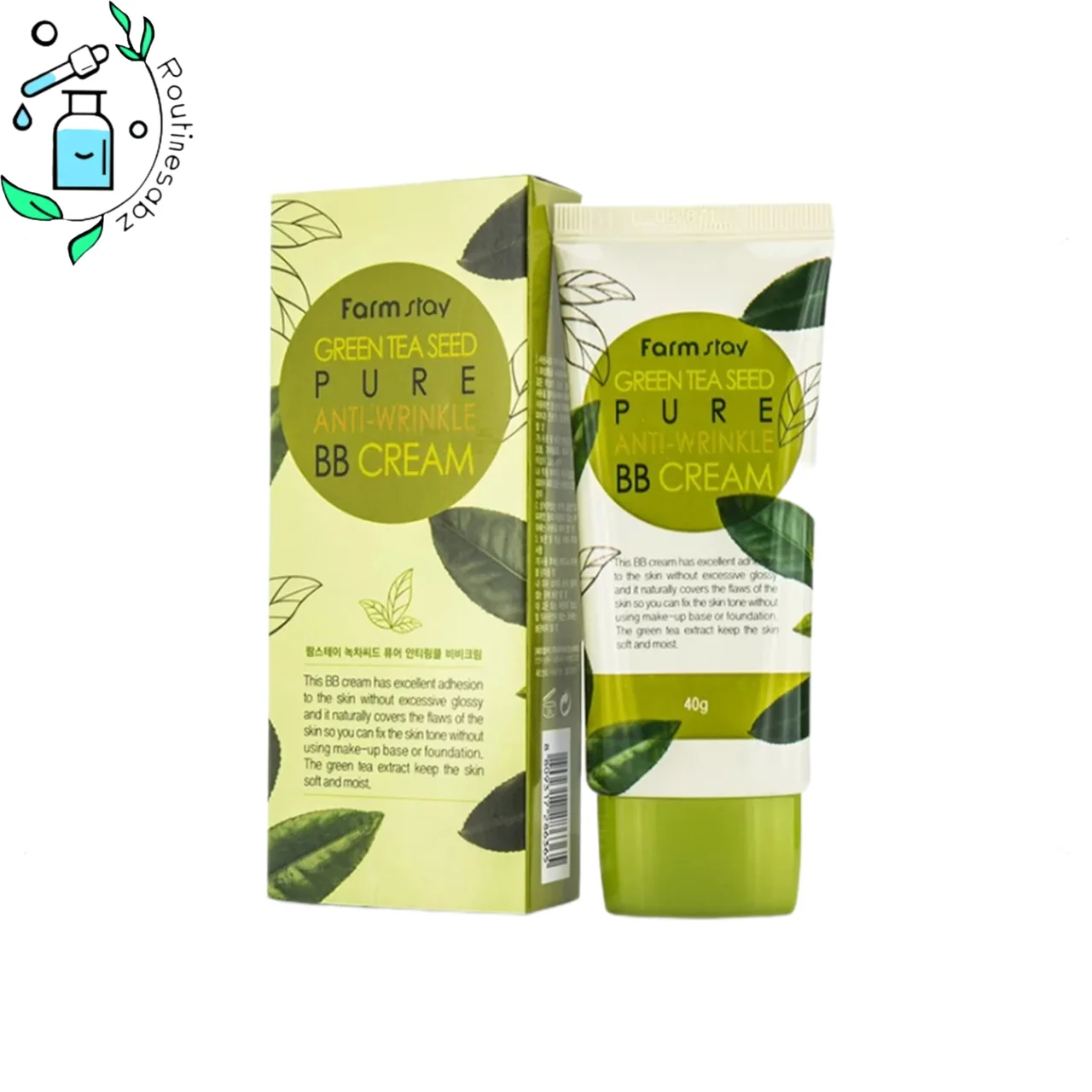 BB كرم ضد چروك چاى سبز فارم استى Farmstay Green Tea Seed Pure Anti-Wrinkle BB Cream