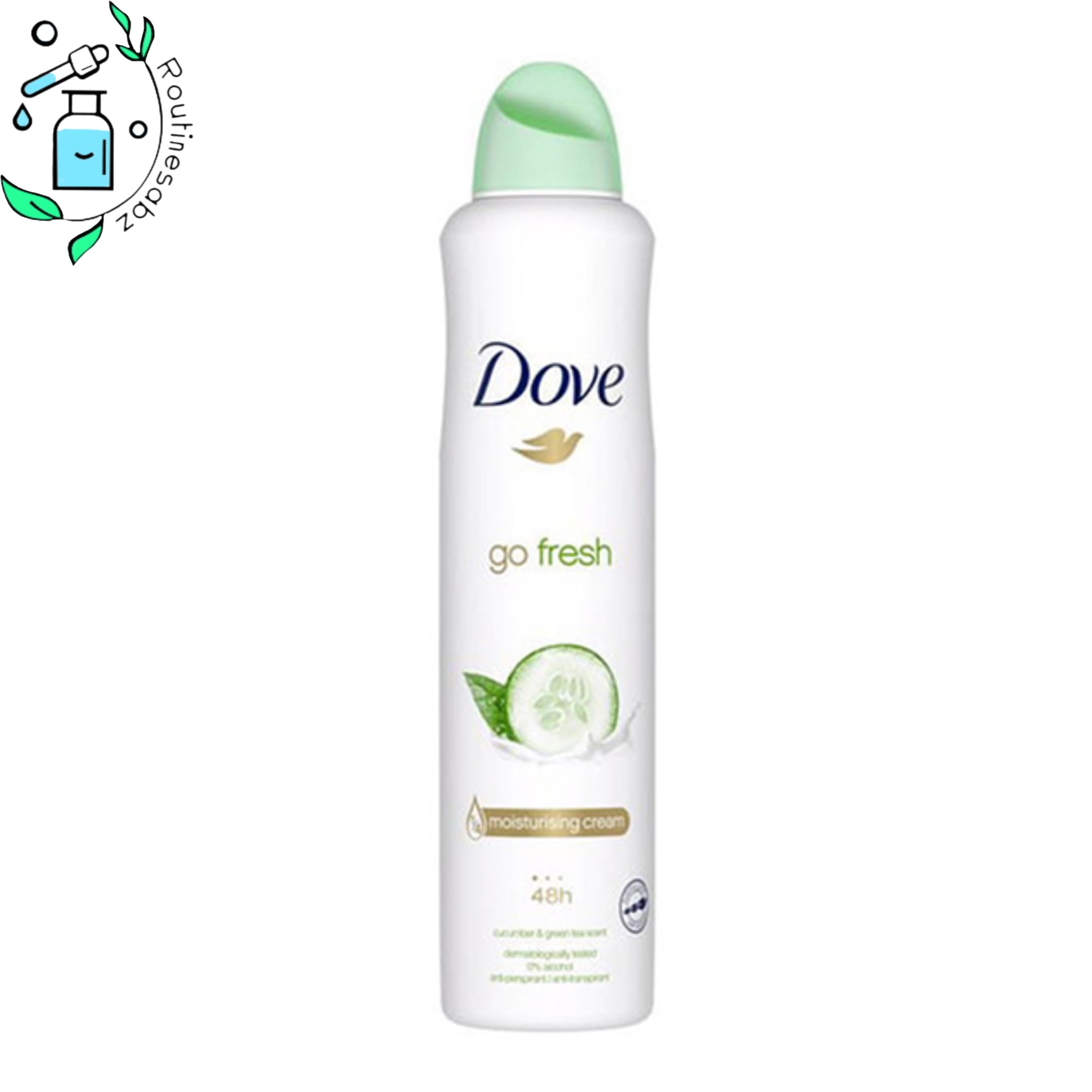 اسپری ضد تعریق زنانه خیار و چای سبز داو Dove Go Fresh Cucmber & Green Tea Body Spray 48h